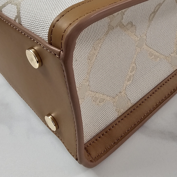 Ted Baker Women's Flo Beige Logo Tote Handbag, Beige, Medium - Picture 8 of 13